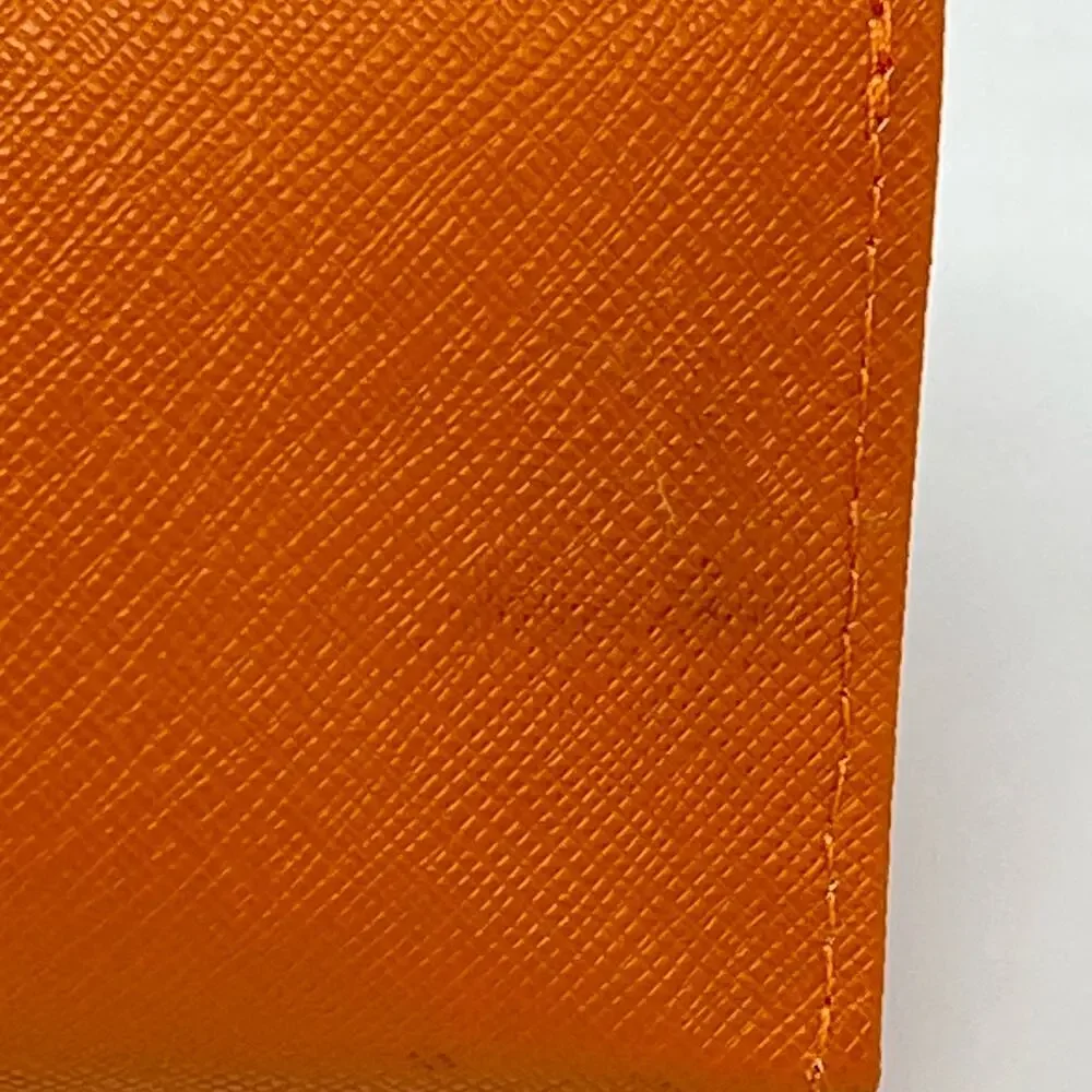 Tory Burch Orange‎ Gold Tone Logo Sunglasses Eyeglasses Case 6.5 x 3.5 Case Only